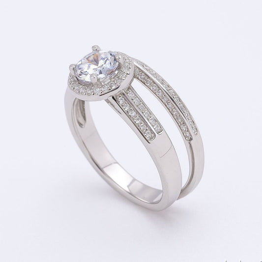 Rizkon Women's Original Silver Ring – Elegant Luxury Design